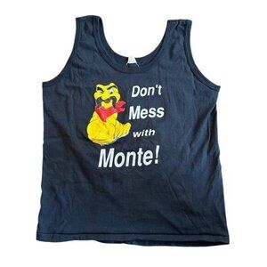 Don't Mess With Donte Alban Mezcal Tequila Eat The Worm Vintage Tank Top M 80's